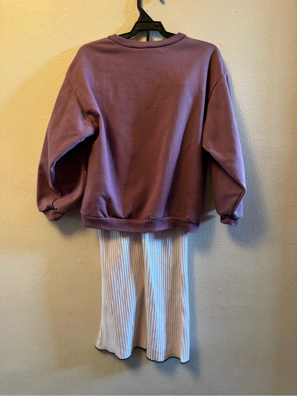 Disney Aristocats Marie Girls Sweatshirt & Ribbed Wide-Leg Pants Set Size 6X - Picture 2 of 7